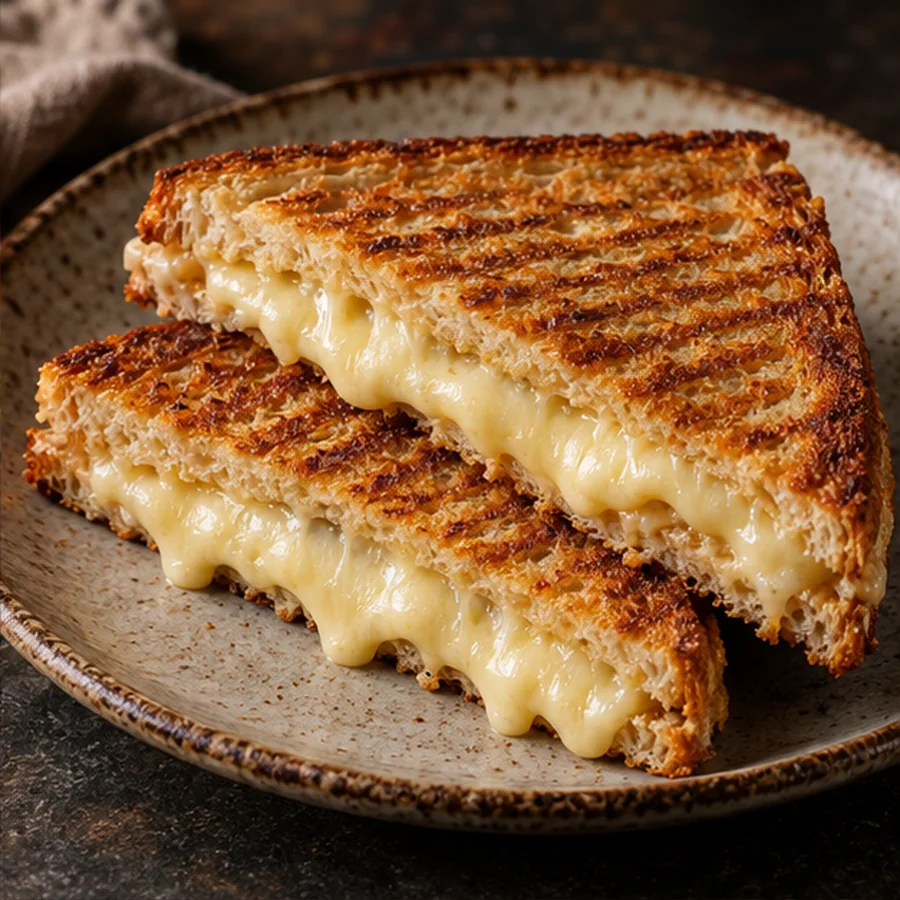 Eriyen kaşarlı çıtır tost
